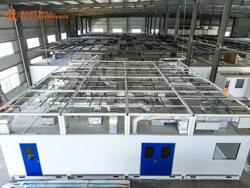 Nouvelles tendances dans le développement de salles blanches | L'EPC modulaire peut réduire le temps de construction de 70 % ; Déploiement d'une salle d'exposition de salle blanche modulaire facile à séparer (Qianjiang)